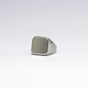 Square Signet Ring - Silver
