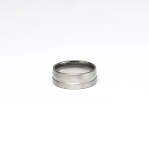 Silver Grooved Ring
