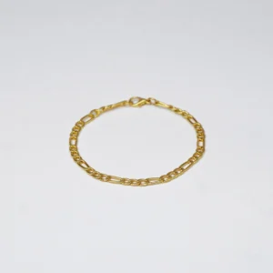 Figaro Chain Bracelet - Gold