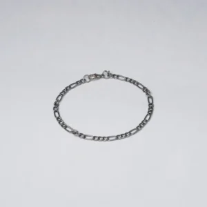 Figaro Chain Bracelet - Silver