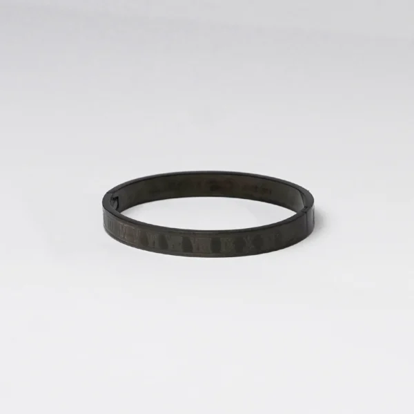 Roman Numeral Bracelet / Cuff - Black