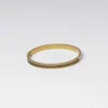 Spartan Engraved Bracelet Cuff - Gold