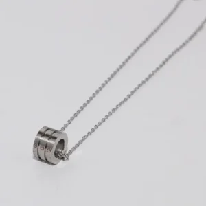 Cylinder Pendant - Silver