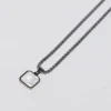 White Onyx Pendant - Silver