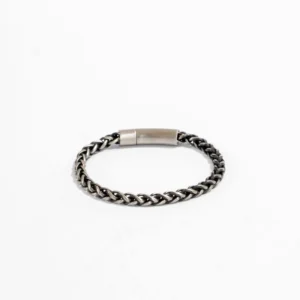 SnapLink Chain Bracelet - Silver and Black